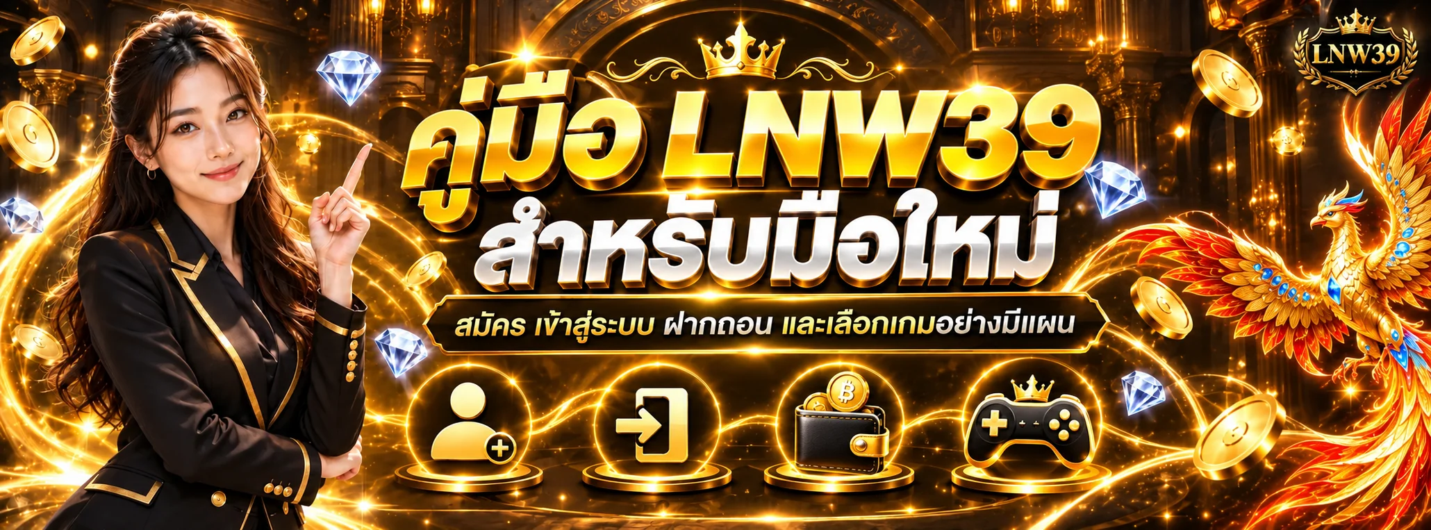 LNW39 คู่มือมือใหม่ สมัคร ล็อกอิน และฝากถอน